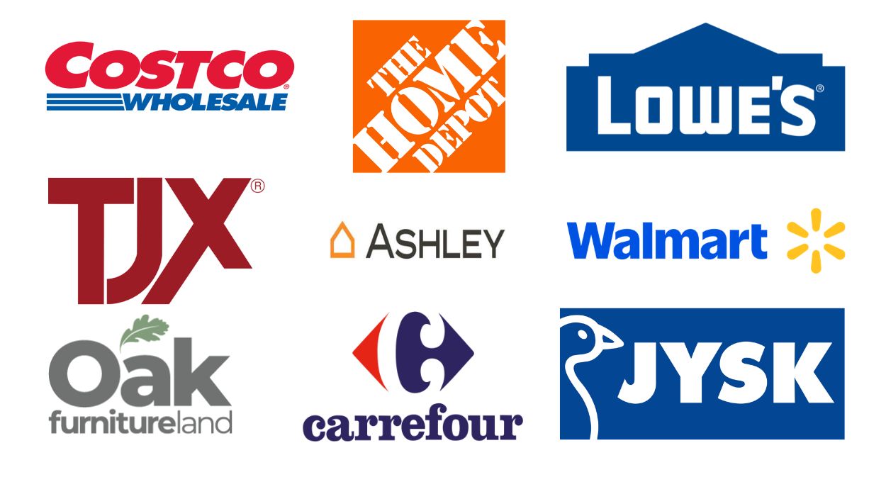 Approved by the world’s largest retail chains